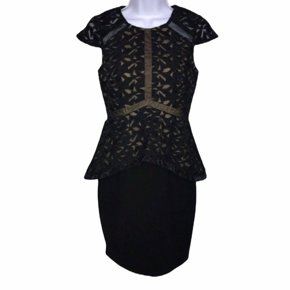 NWT Lumier Bariano Formal Prom Peplum Dress XS